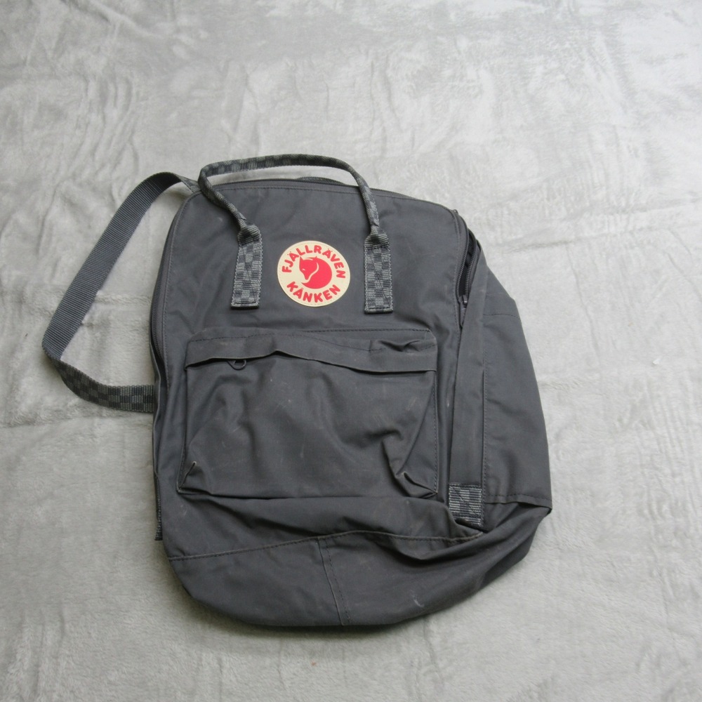 Fjallraven Kanken Backpack Bag Mens‎ Medium Gray Durable Adjustable Strap Travel